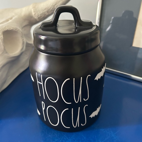 Rae Dunn Holiday Rae Dunn Black Bat Hocus Pocus Canister Candy Jar